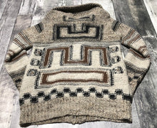 Load image into Gallery viewer, Wilfred Free brown/black/cream heavy knit zip up sweater - Hers size M
