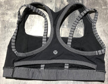Load image into Gallery viewer, lululemon black/grey sports bra - Hers size 8
