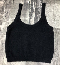 Load image into Gallery viewer, Wilfred Free black fuzzy crop tank top - Hers size M
