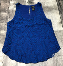 Load image into Gallery viewer, Talula blue lace tank top - Hers size S
