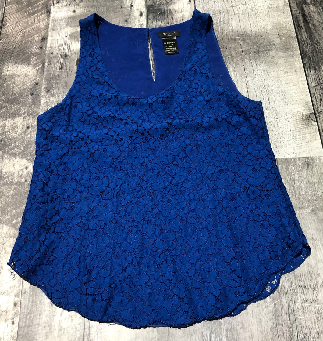 Talula blue lace tank top - Hers size S