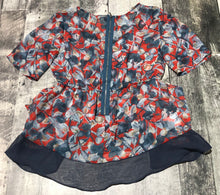 Load image into Gallery viewer, BCBG light blue/red sheer blouse - Hers size S

