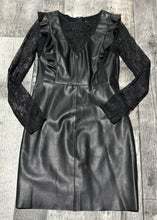 Load image into Gallery viewer, Zara black fake leather dress - Hers size XS
