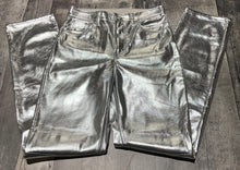 Load image into Gallery viewer, GAP silver high rise straight leg pants - Hers size 4T
