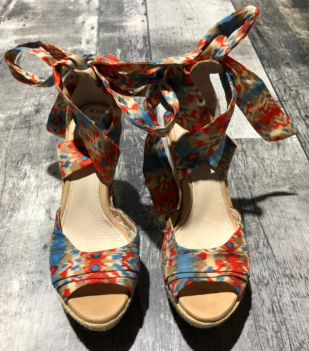 UGG red/blues/beige wedge heels - Hers size 6