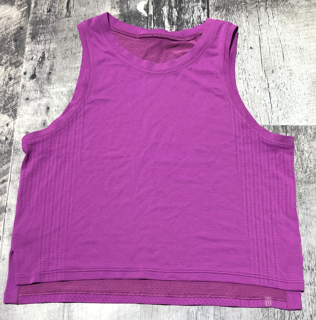 lululemon purple cropped tank top - Hers size approx S