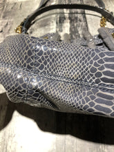 Load image into Gallery viewer, Michael Kors grey blue purse
