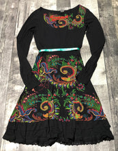 Load image into Gallery viewer, Desigual black/multi long sleeve dress - Hers size M
