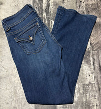 Load image into Gallery viewer, Hudson blue low rise flare jeans - Hers size 28
