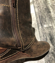 Load image into Gallery viewer, Fly Girl brown wedge boots - Hers size 38
