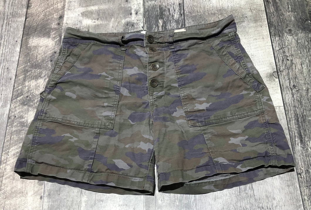 Anthropologie green/navy high rise shorts - Hers size 30