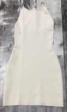 Load image into Gallery viewer, Babaton cream body con dress - Hers size S
