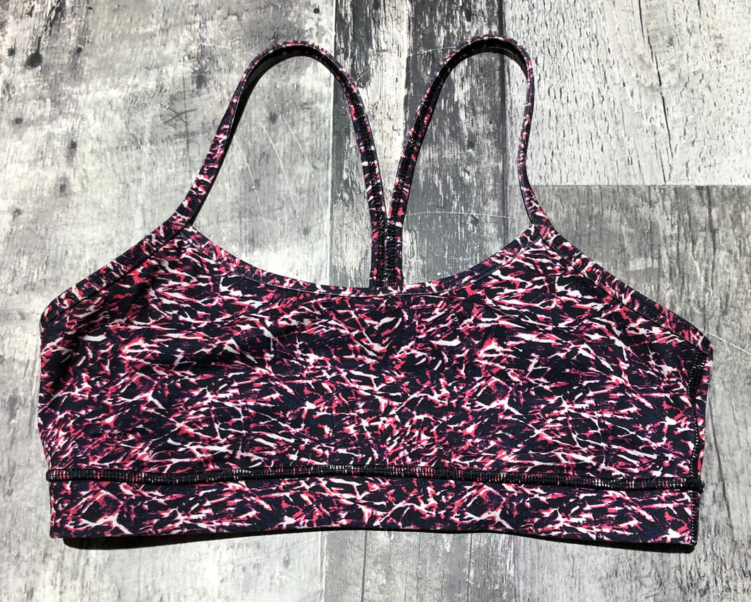 lululemon black/pink sports bra - Hers size 8