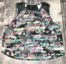 Load image into Gallery viewer, lululemon black/green/pink cropped athletic tank - Hers size approx S
