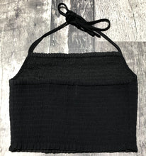 Load image into Gallery viewer, Sunday Best black crop halter top - Hers size XS
