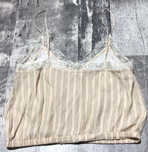 Load image into Gallery viewer, Wilfred cream/peach cropped tank top - Hers size XS
