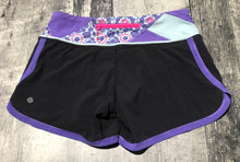 Load image into Gallery viewer, lululemon black/purple athletic shorts - Hers size 4

