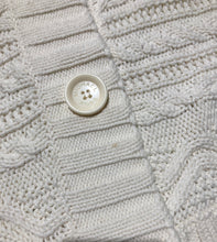 Load image into Gallery viewer, Michael Kors cream knit heavy knit cardigan - Hers size M
