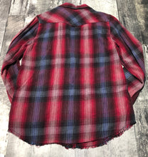 Load image into Gallery viewer, Golden by TNA red/blue plaid button up shirt - Hers size L
