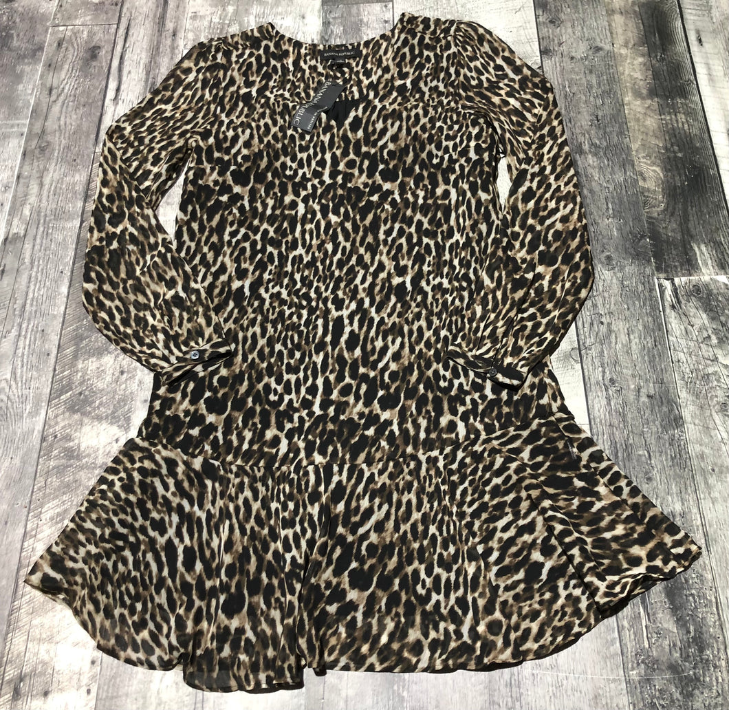Banana Republic black/brown long sleeve dress - Hers size 2