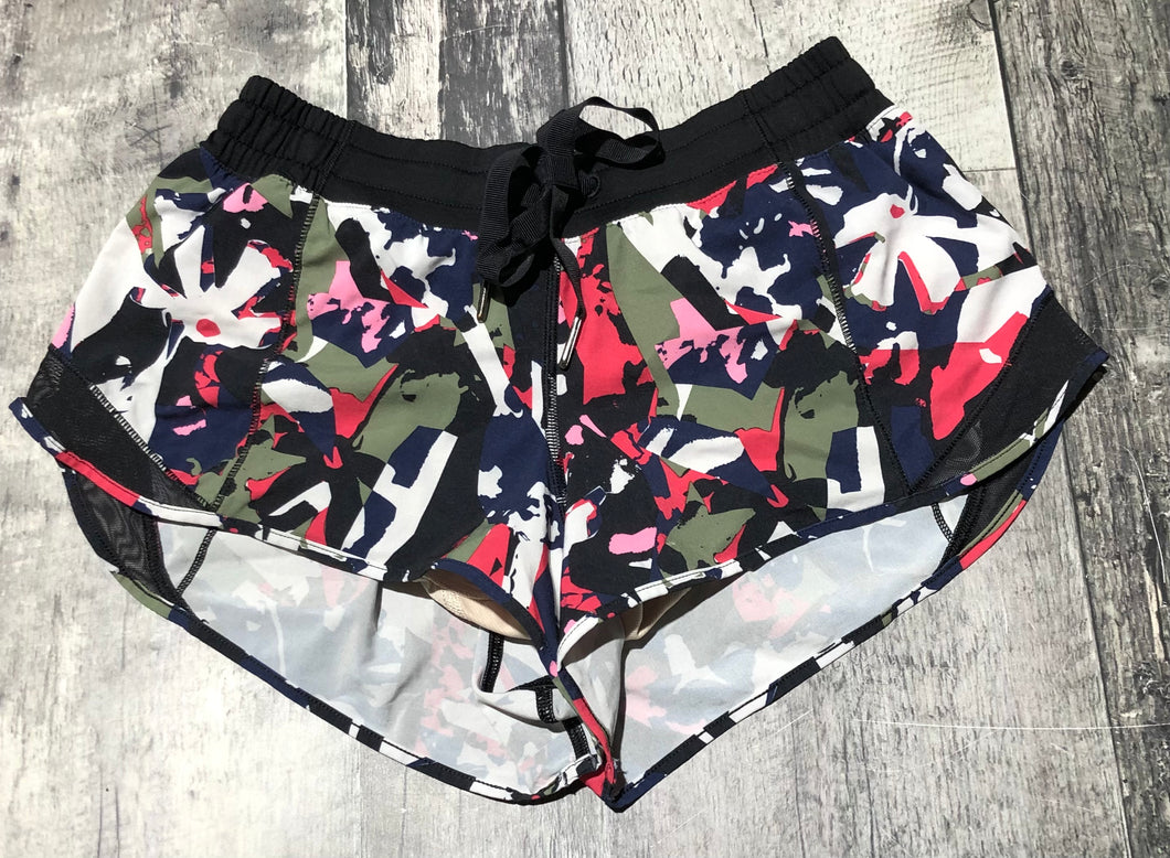 lululemon black/blue/green/red athletic shorts - Hers size 4