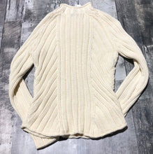Load image into Gallery viewer, GAP cream 100% cotton knit sweater - Hers size L
