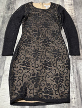 Load image into Gallery viewer, Badgley Mischka black/tan dress - Hers size 10
