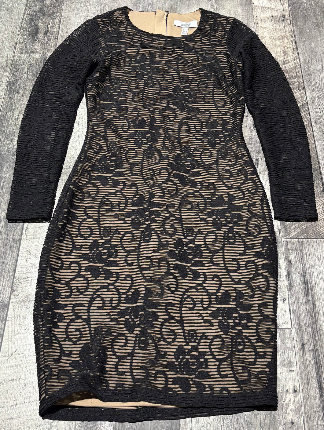 Badgley Mischka black/tan dress - Hers size 10