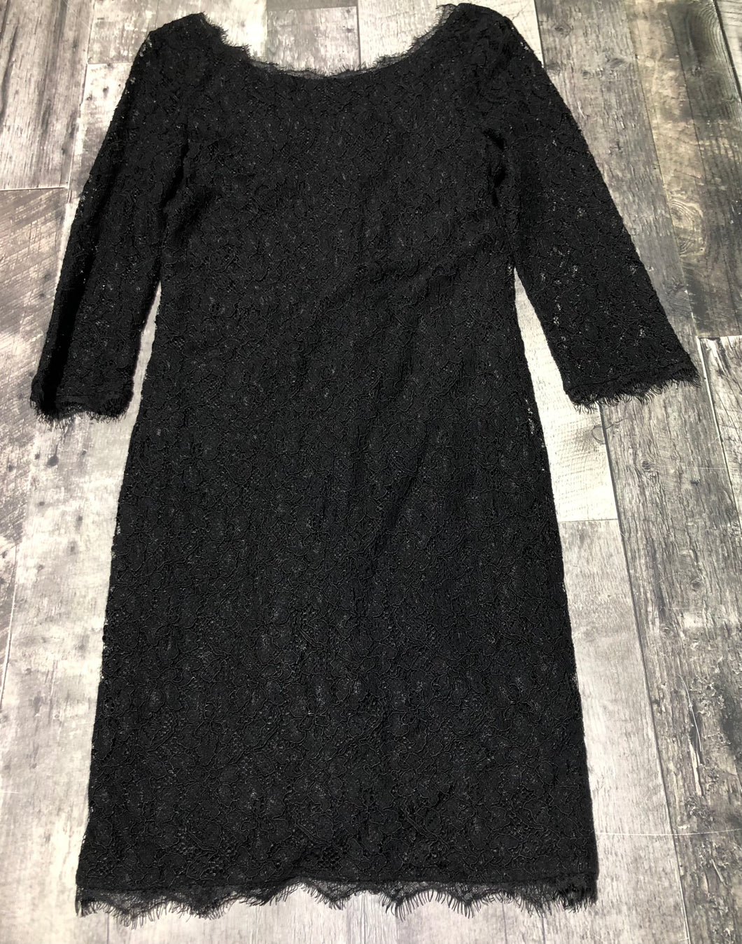 Babaton black lace 3/4 sleeve dress - Hers size 6
