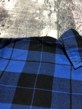 Load image into Gallery viewer, Wilfred Free black/blue button up plaid shirt - Hers size 1
