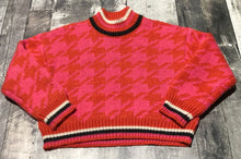 Load image into Gallery viewer, Vero Moda pink/red knit crop sweater - Hers size L
