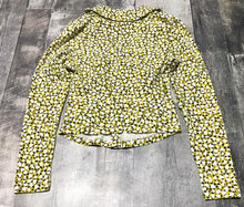Load image into Gallery viewer, Maeve yellow/white/black long sleeve crop - Hers size S
