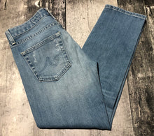 Load image into Gallery viewer, AG light blue mid rise ex boyfriend slouchy slim jeans - Hers size 25

