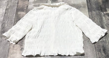 Load image into Gallery viewer, Maeve white button up crop blouse - Hers size M
