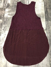 Load image into Gallery viewer, Wilfred burgundy tank top with lower half 100% silk blouse - Hers size XS
