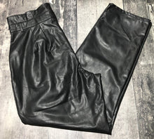 Load image into Gallery viewer, Joe Fresh black high rise fake leather pants - Hers size 10
