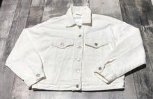 Load image into Gallery viewer, Pull &amp; Beat cream cropped denim jacket - Hers size XS
