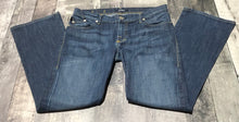 Load image into Gallery viewer, Rock &amp; Republic dark blue low rise flare jeans - Hers size 30
