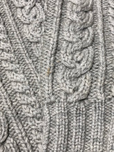 Load image into Gallery viewer, Ralph Lauren grey/dark green/dark red 100% wool sweater - His size S
