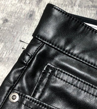 Load image into Gallery viewer, GAP black high rise fake leather slim pants - Hers size 29

