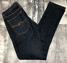 Load image into Gallery viewer, Nudie dark blue mid rise jeans - Hers size 25
