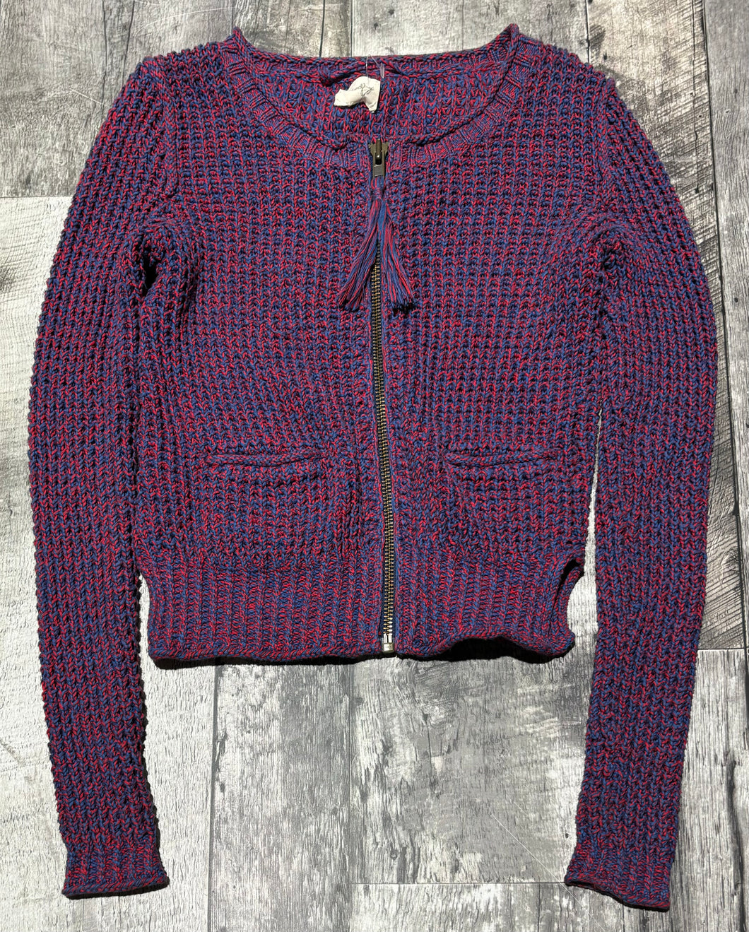 Wilfred Free red/blue knit sweater - Hers size XS