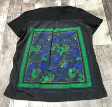 Load image into Gallery viewer, Ted Baker black/green tshirt blouse - Hers size 2
