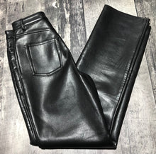 Load image into Gallery viewer, Wilfred black high rise fake leather pants - Hers size 0
