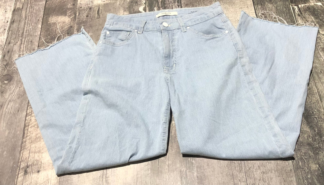 Fidelity light blue pinstripe high rise wide leg pants - Hers size 24