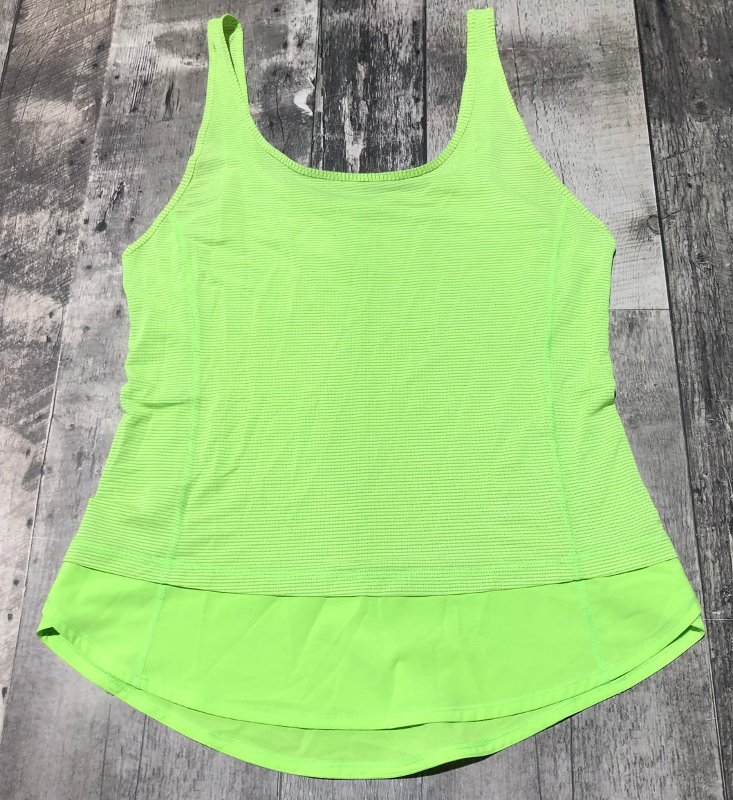 lululemon neon yellow tank top - Hers size approx M