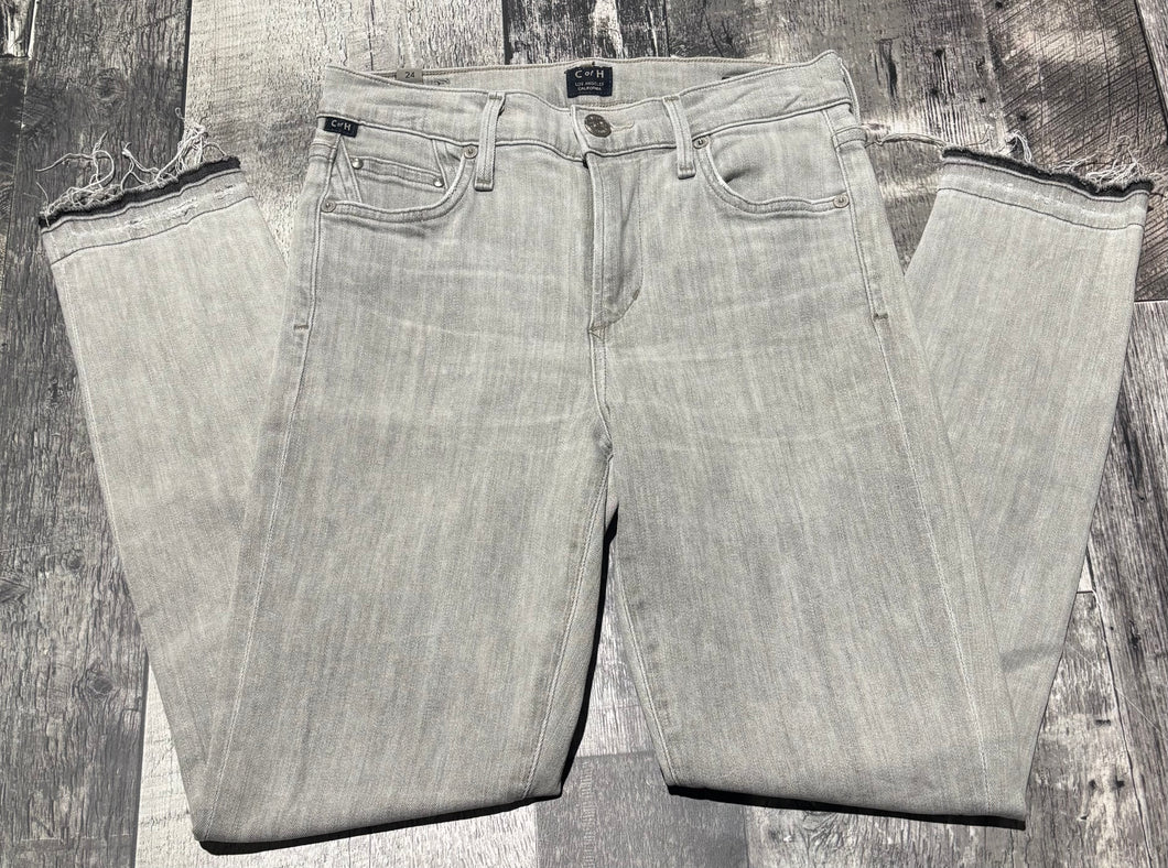 Citizens of Humanity light grey high rise skinny jeans - Hers size 24