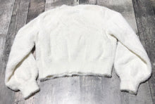 Load image into Gallery viewer, Sunday Best white crop fuzzy sweater - Hers size XS
