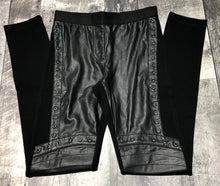 Load image into Gallery viewer, BCBG black fake leather leggings - Hers size XS
