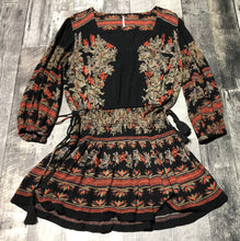 Load image into Gallery viewer, Free People black/orange/green dress - Hers size S
